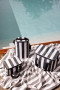 CITY TORBA TERMICZNA STRIPE WYSOKA rPET, ZIELONO-CZARNY